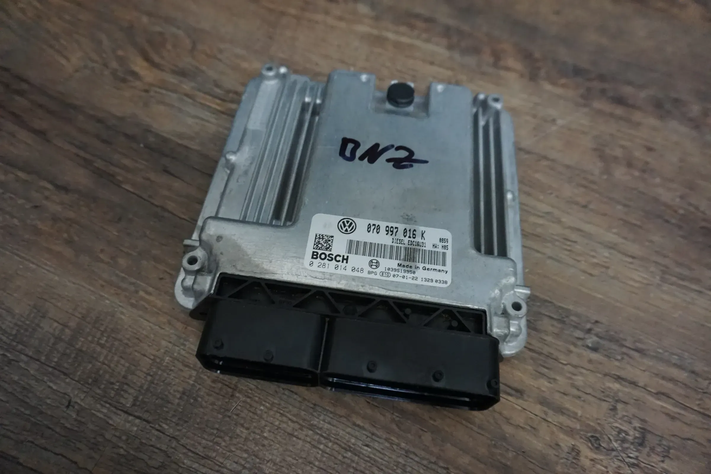 VW T5 Motorsteuergerät ECU 070997016K 2.5 TDi BNZ DPF OFF Steuergerät Motor - Bild 1