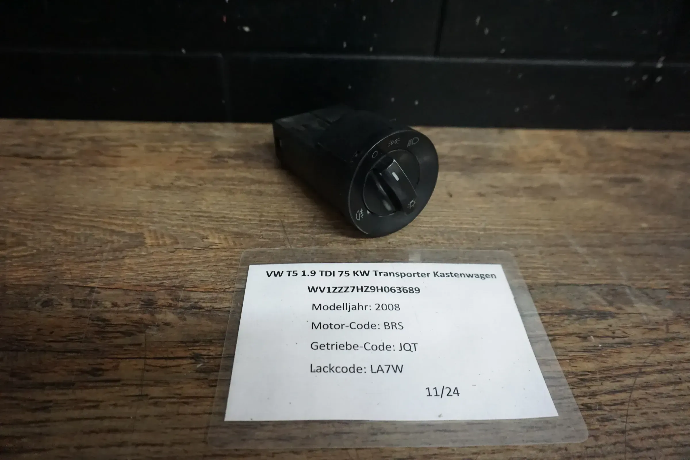 Original VW T5 Polo 9N Lichtschalter Schalter Licht 6Q0941531B - Bild 1