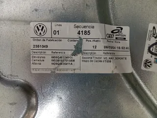 VW Polo 9N 3 Fensterheber Platte elekt. 6Q0035411A 6Q4837755 - Bild 5