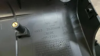 Jaguar F-Type Lenksäulenverkleidung Verkleidung Abdeckung Schwarz AW933530AAW - Bild 4