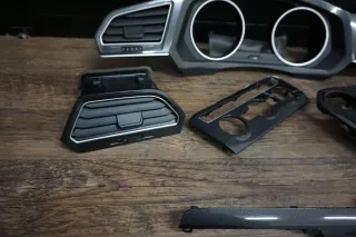 VW Tiguan 5N Carbon Dekor Lüftungsdüsen Armaturenbrett Mittelkonsole Set - Bild 6