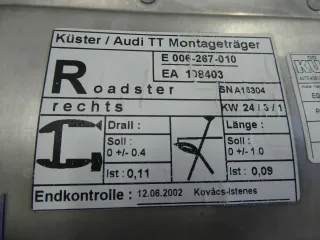 Audi TT 8N Cabrio Fensterheber Tür Rahmen Rechts Beifahrer 8N7837730A - Bild 5