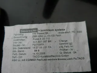 VW Passat B6 (3C) Variant Handschuhfach MDI Interface 3C1857097BK Original - Bild 7