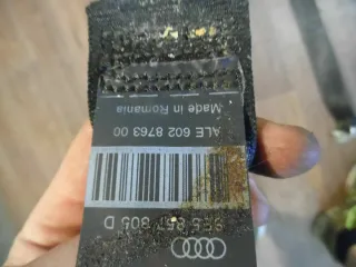 Sicherheitsgurt Gurte hinten rechts links schwarz Audi A4 Avant 8E B7 8E5857805D - Bild 3
