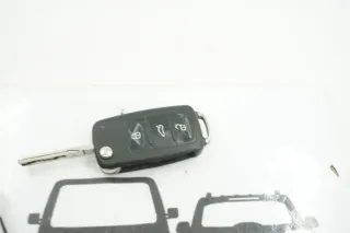 Skoda 3 Tasten Fernbedienung Klappschlüssel Schlüsselanhänger Octavia Fabia 3T0837202C- - Bild 2