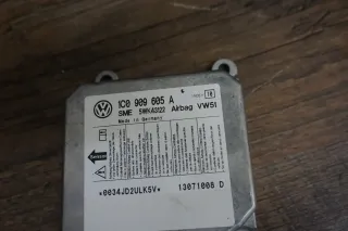 VW Bus Transporter T5 Airbagsteuergerät Index 10 1C0909605A Modul 5WK43122 - Bild 3
