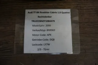 Audi TT TTS TTRS 8N 8J Phaeton Stellmotor Tankklappe 3B0959782 1C0810773 - Bild 2