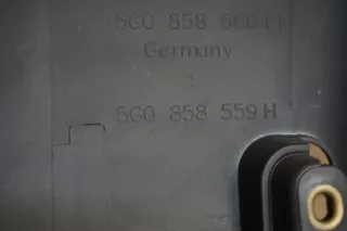 VW Golf 7 Tiguan Lenkstockverkleidung 5G0858560A 5G0858559H oben unten schwarz - Bild 8