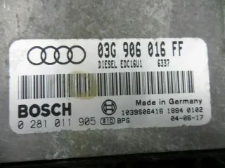 Motorsteuergerät 03G906016FF 03G 906 016 FF 0281011905  Audi A3 8P 2.0 TDI 140PS - Bild 2