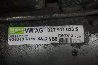 VW Audi Golf 5 A3 8P A1 Polo Seat Ibiza Skoda Fabia Starter Anlasser 02T911023S - Bild 2