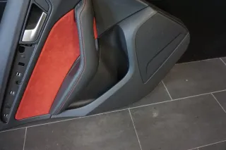 Türverkleidung hinten links Audi Q5 8R Verkleidung Rot Leder HL Alcantara - Bild 5