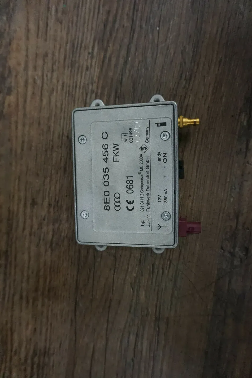 Steuergerät Antennensteuergerät 8E0035456C AUDI A4 (8EC, B7) 3.0 TDI QUATTRO - Bild 1