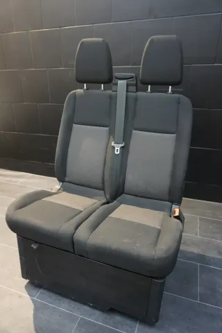 Ford Transit Custom Sitzbank Beifahrersitzbank Sitz Beifahrer Stoff Schwarz - Bild 3