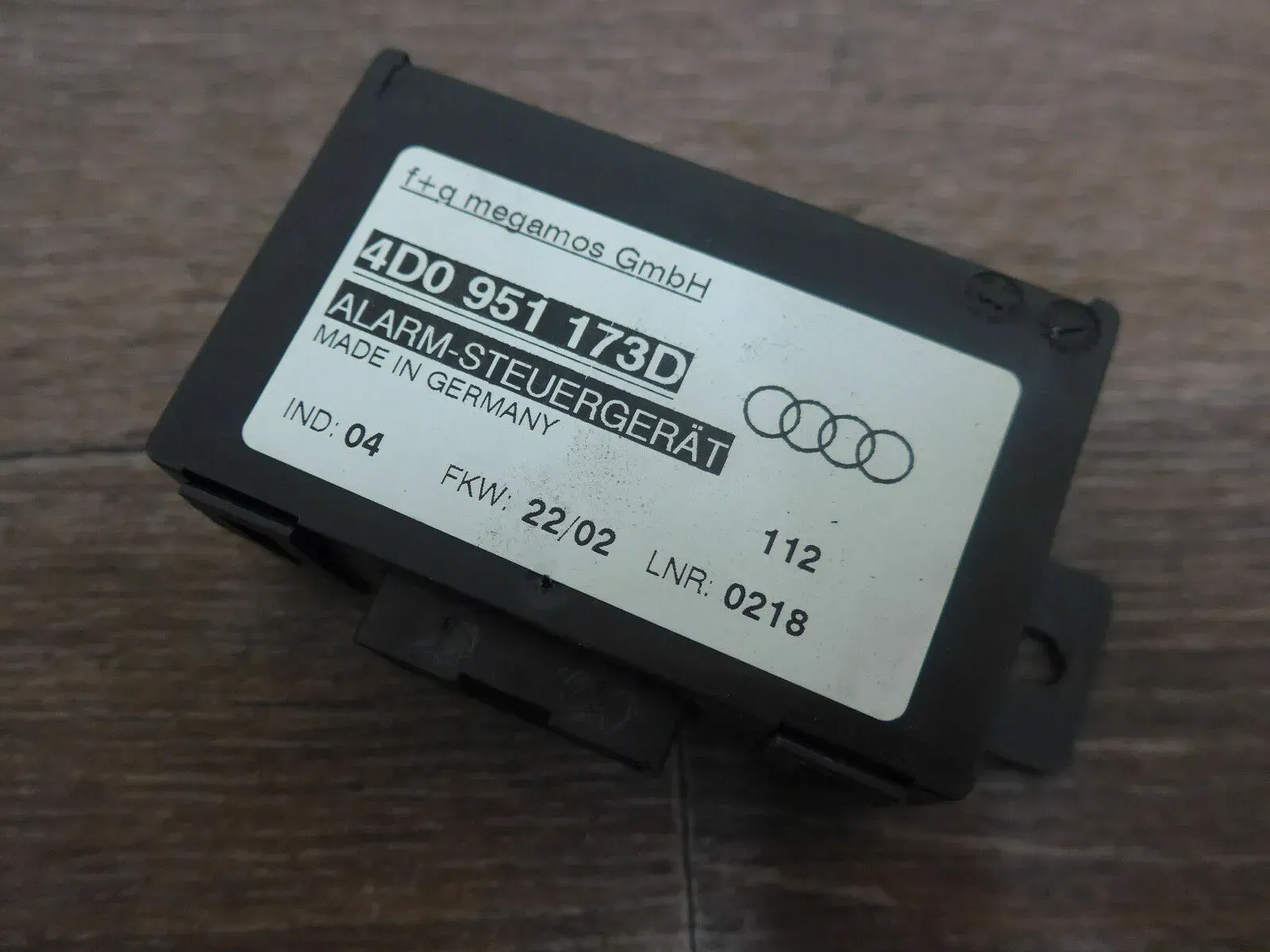 Audi Allroad 2,5 TDI quattro Alarmsteuergerät 4D0951173D Steuergerät Alarm - Bild 1