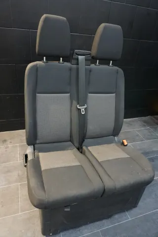 Ford Transit Custom Sitzbank Beifahrersitzbank Sitz Beifahrer Stoff Schwarz - Bild 2