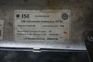 VW Phaeton 3D Hinterachse Achse Achsträger Hinten Träger 3D0505235AE - Bild 9