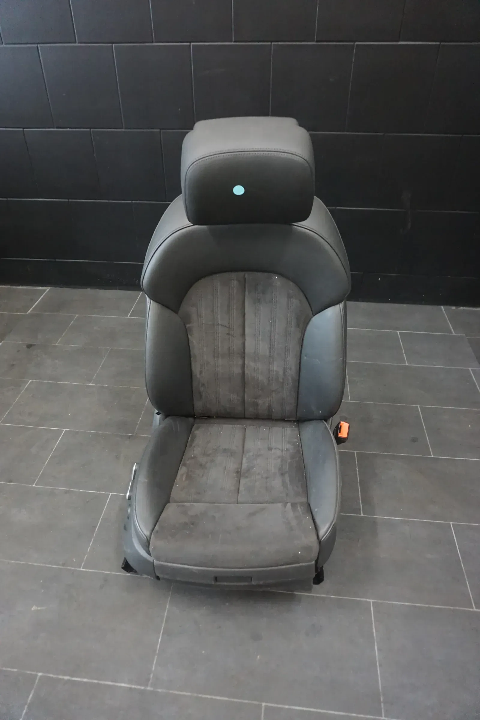 Audi A6 4G Sitz Beifahrersitz Leder Alcantara rechts elektrisch schwarz - Bild 1