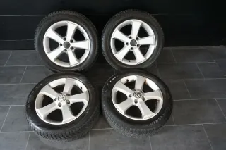 16" Alufelgen Winterreifen 205 55 VW Golf 5 6 Scirocco 6x16 ET50 1T4071496C - Bild 1