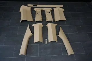 VW T5 Multivan Säule Verkleidung Säulenverkleidung Himmel A B C Beige leder - Bild 1