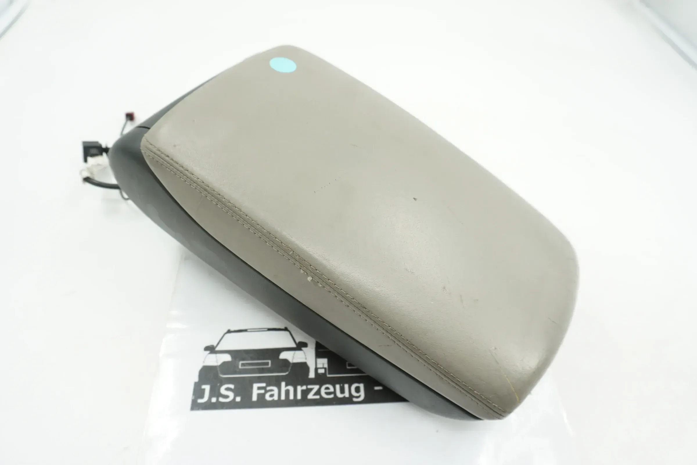 Audi A6 4F C6 Mittelarmlehne vorne 4F0864245C Armlehne Leder Silber Original - Bild 1
