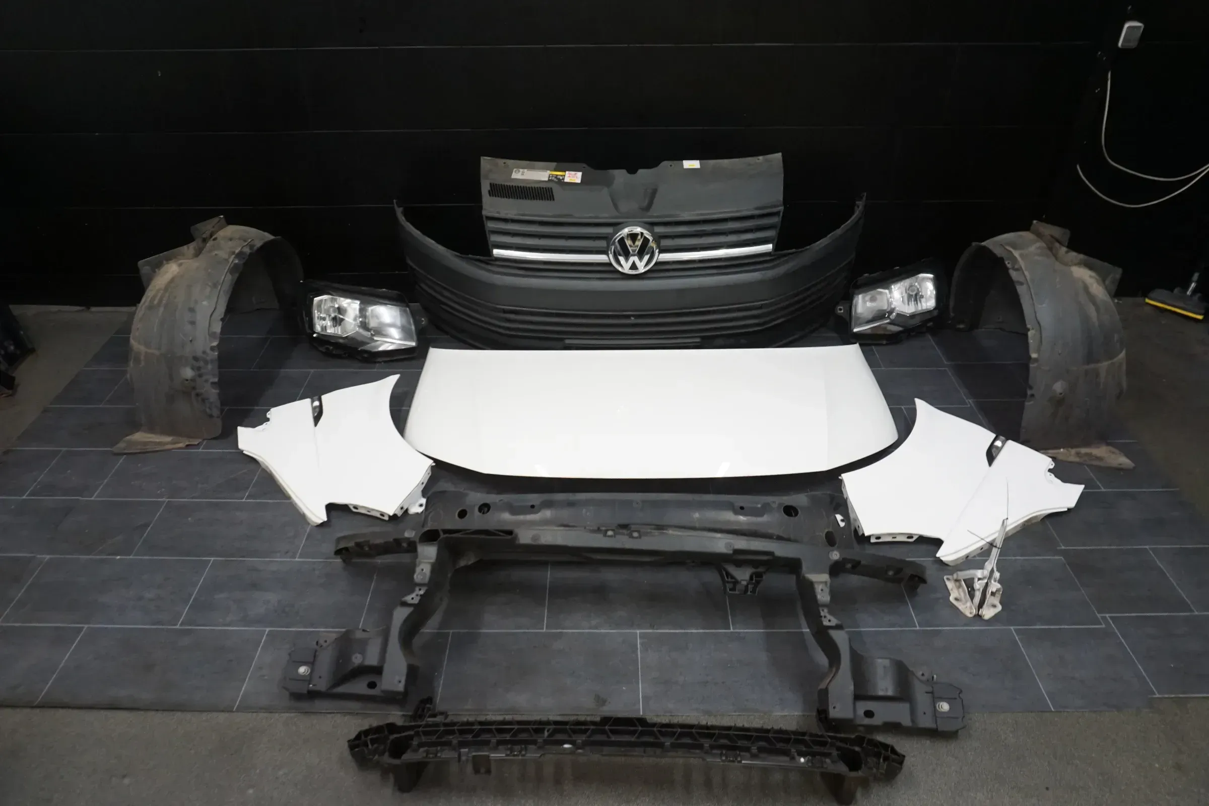 VW T6 Front Frontpaket Motorhaube Stoßstange LB9A komplett Paket Umbaupaket - Bild 1