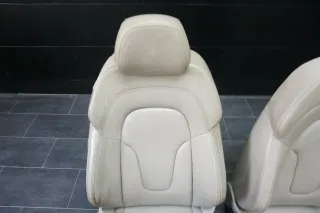 AUDI TT Coupe Roadster 8J Sitze vorn Rechts Links weiß grau Leder - Bild 5