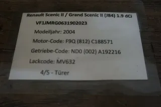 Schalter Höhenverstellung Baujahr 2005 8200140984Am Renault Scenic - Bild 2
