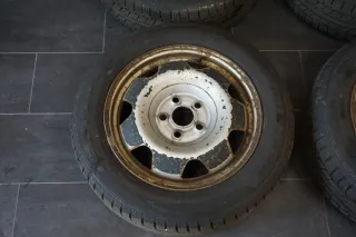4 x VW T5 Multivan Stahlfelgen 7E0601027B Winterräder 215/60 R17C 104/102H - Bild 5