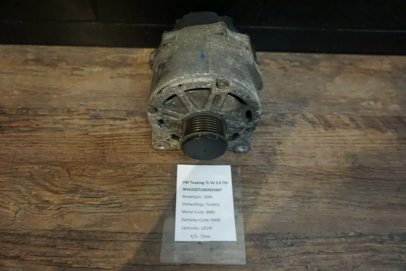 Lichtmaschine VW Phaeton Touareg Audi Q7 Generator 190A Lima 021903026N - Bild 1