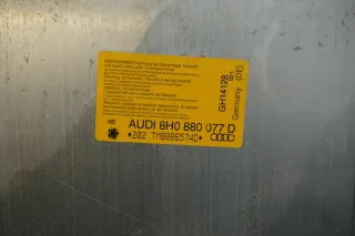 Kopfstütze Überrollbügel Sicherheitsmodul hinten Überrollschutz 8H0880077B AUDI - Bild 6