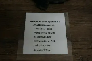 Audi A4 8E B6 Bj 04 Türschloss ZV Schloss hinten rechts Limousine 8E0839015C - Bild 2