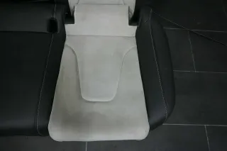 Audi A5 Coupe 8T Rücksitzbank Rückbank Sitzbank Sitz hinten Alcantara weiß Leder - Bild 4