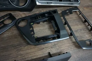 VW Tiguan 5N Carbon Dekor Lüftungsdüsen Armaturenbrett Mittelkonsole Set - Bild 8