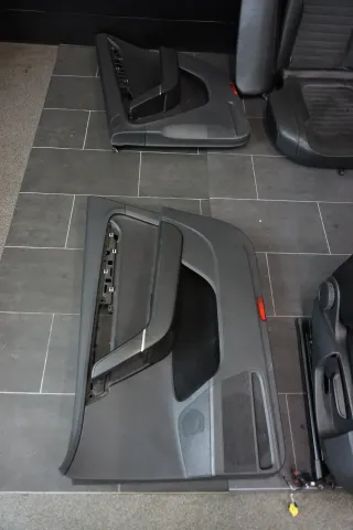 VW Passat 3AF Variant Highline Sitze Ausstattung Leder Alcantara Schwarz - Bild 7