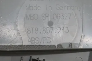 Original Audi A5 8T Verkleidung B-Säule oben links Mondsilber 8T8867243 - Bild 5