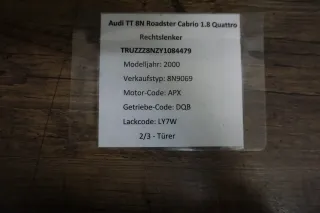 AUDI TT 8N Quattro Hochtöner Lautsprecher Box vorne 1x 8N0035397A - Bild 2