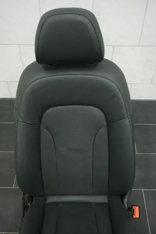 Audi Q5 8R SQ5 Sitz Schwarz Volleder Leder Vorne Rechts Sitzbezug - Bild 3