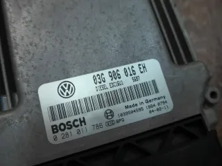 Motorsteuergerät Steuergerät Engine Unit Box ECU Vw Touran 2.0TDI 03G906016EH - Bild 2