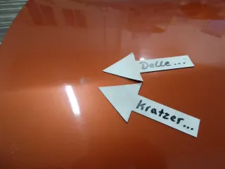 Seat Ibiza 6K ab99 Bj.01 Tür vorn rechts Beifahrertür orange - Bild 4