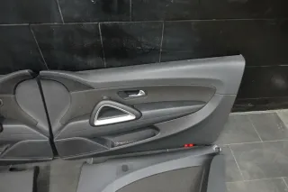 VW Scirocco 3 1K8 Türverkleidungen Türverkleidung Türpappen Schwarz Stoff - Bild 2