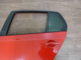 Tür Fahrerseite hinten links VW Golf V 5 Limousine BJ 2006 LY3D Rot 5 Türer - Bild 4