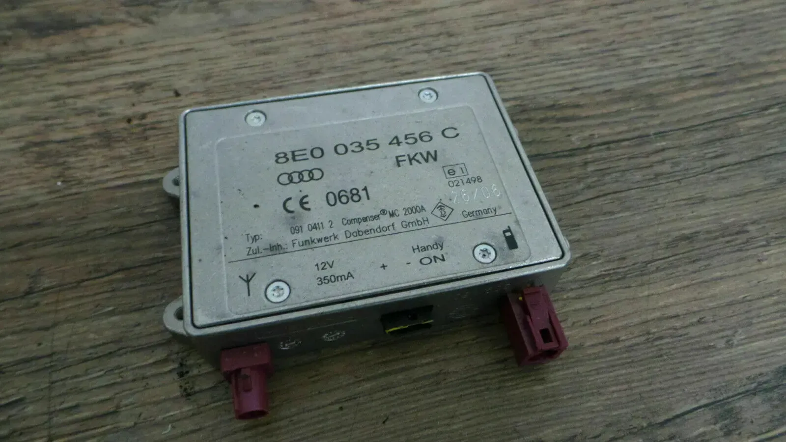 Steuergerät Antennensteuergerät 8E0035456C AUDI A4 (8EC, B7) 3.0 TDI QUATTRO - Bild 1