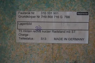 7H9868716G Türverkleidung Hinten Rechts für VOLKSWAGEN T5 TRANSPORTER - Bild 3