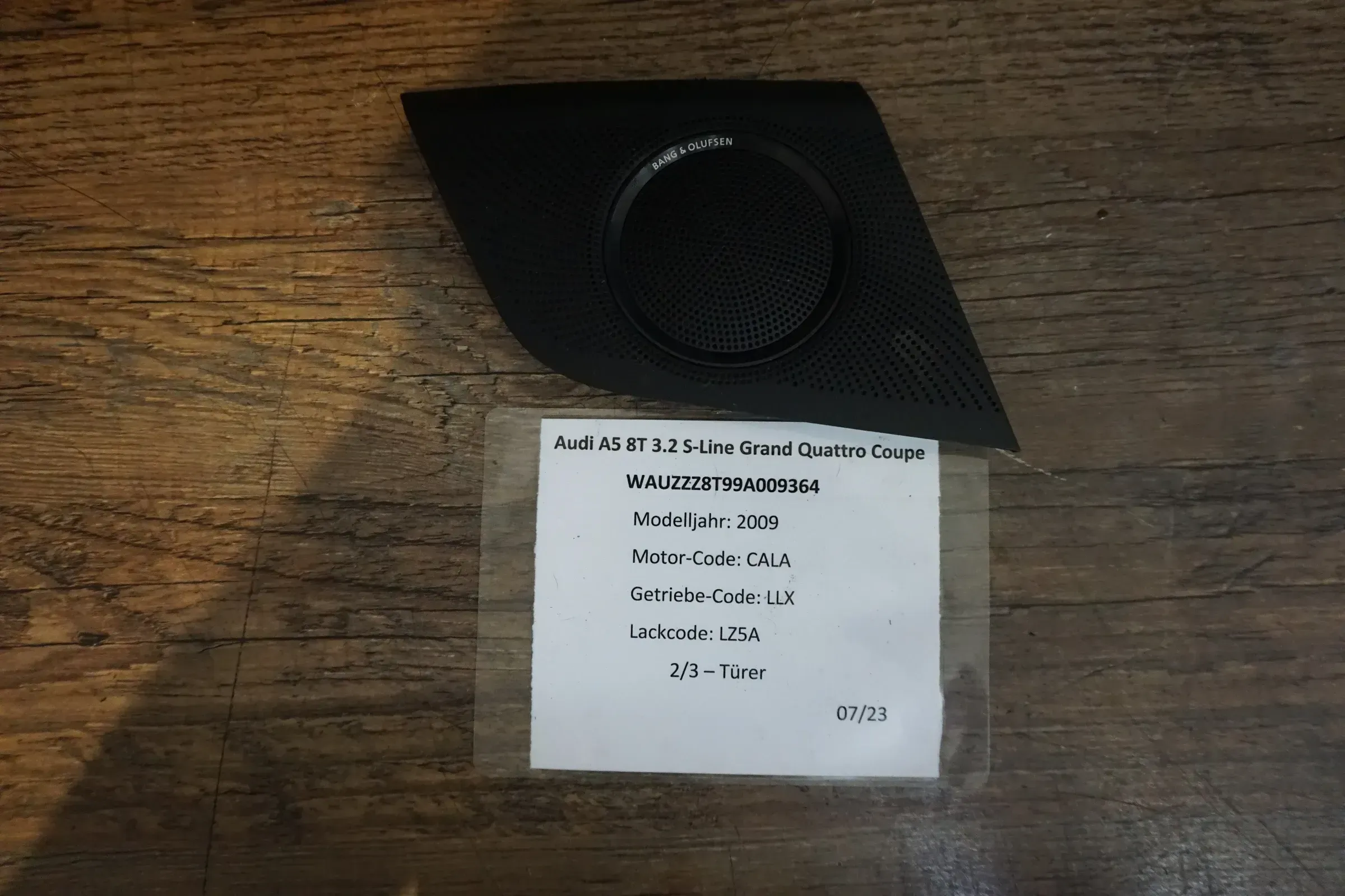 8T0857228A Audi A4 8K A5 8T B&O Bang&Olufsen Lautsprecher Abdeckung rechts - Bild 1