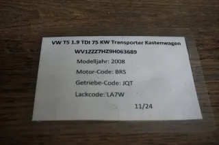 VW T5 Transporter Armaturenbrett Verkleidung Airbag 7H1880202C - Bild 7