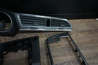 VW Tiguan 5N Carbon Dekor Lüftungsdüsen Armaturenbrett Mittelkonsole Set - Bild 3