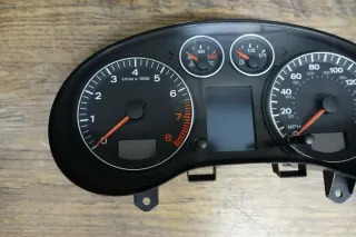 Audi A3 8P Sportback Bj.06 Tacho US-Modell Meilen 8P0920981D VDO 110080297022 - Bild 4