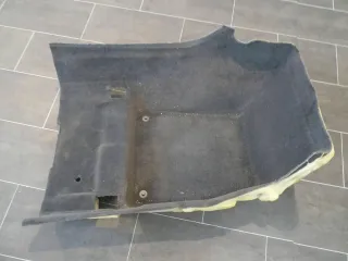 Original Audi A8 4E D3 Bodenbelag 4E1863710D Teppich Innen vorne rechts schwarz - Bild 1
