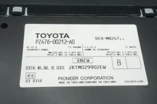 TOYOTA HILUX MK7 AN10 Radio Head Unit DEH-M8247ZT PZ476-00212-A0 2011 - Bild 6