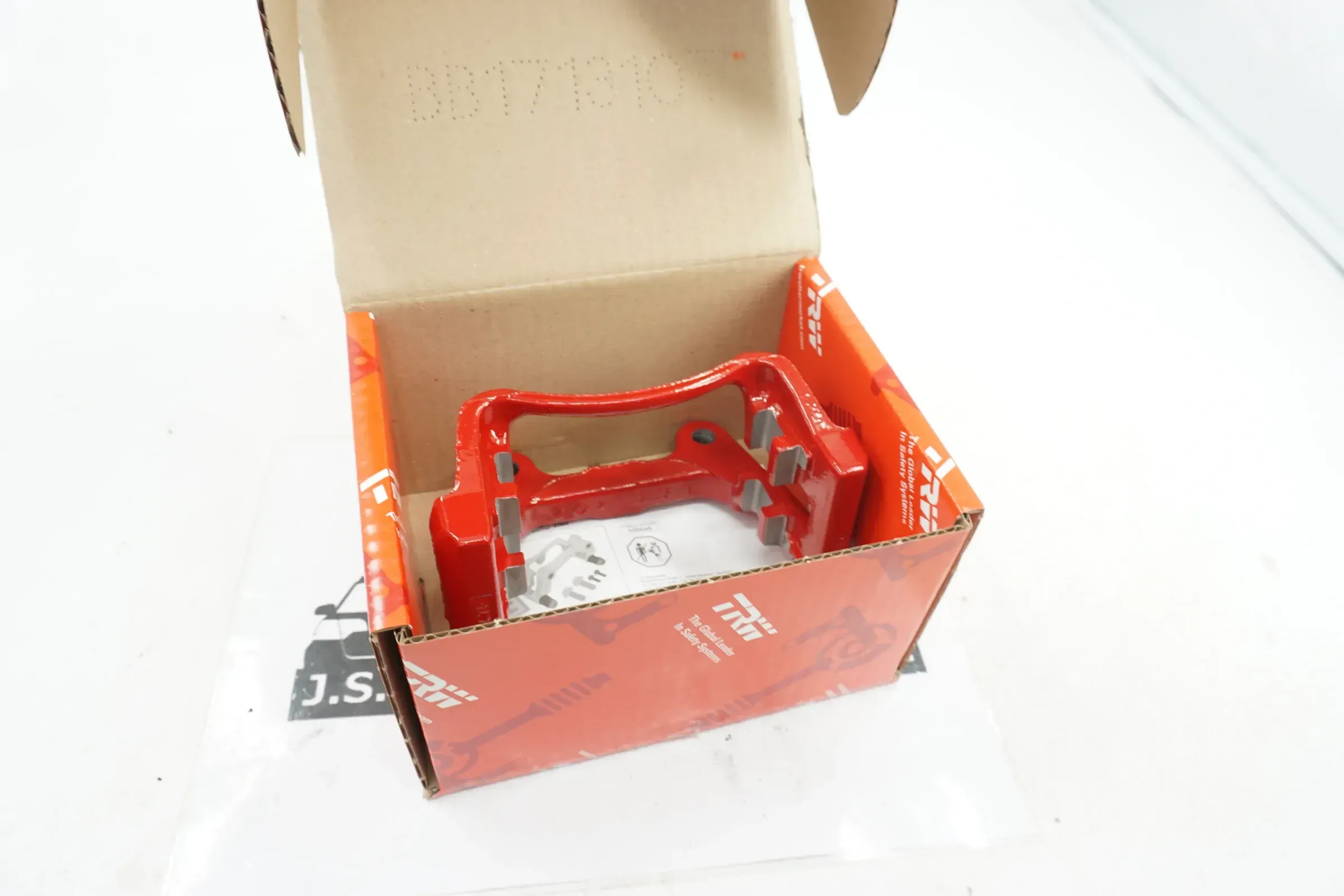 TRW BDA687 Bremssattel-Träger Halter für VW Golf V Schrägheck GTI Rot - Bild 1